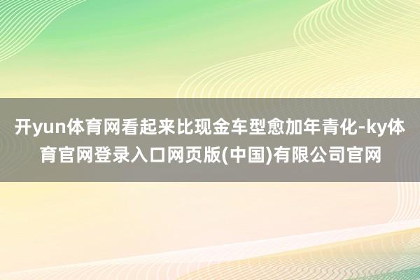 开yun体育网看起来比现金车型愈加年青化-ky体育官网登录入口网页版(中国)有限公司官网
