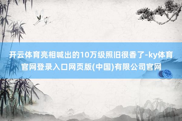 开云体育亮相喊出的10万级照旧很香了-ky体育官网登录入口网页版(中国)有限公司官网